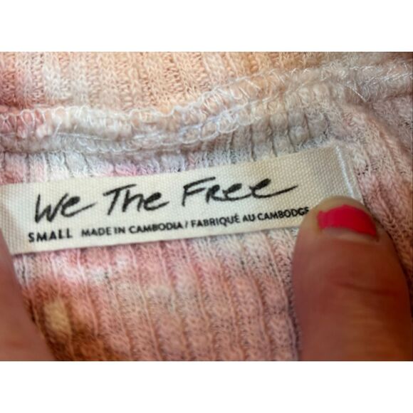 We The Free by Free People tie-dye long sleeve ribbed shirt size S - Picture 11 of 12